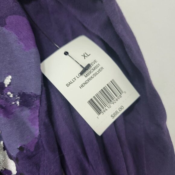 Tahari Women's Shirt Top Bally Long Sleeve Hendrix / Silver Size XL Srp $88 NEW - Picture 2 of 7